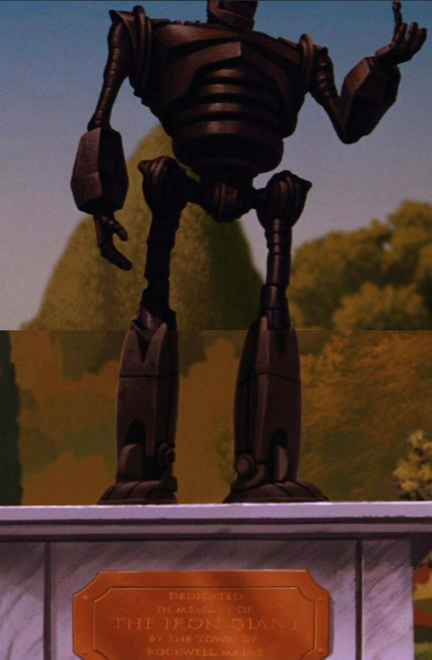 Statue of Memorial - The Iron Giant by SamuelBlomquist10 on DeviantArt