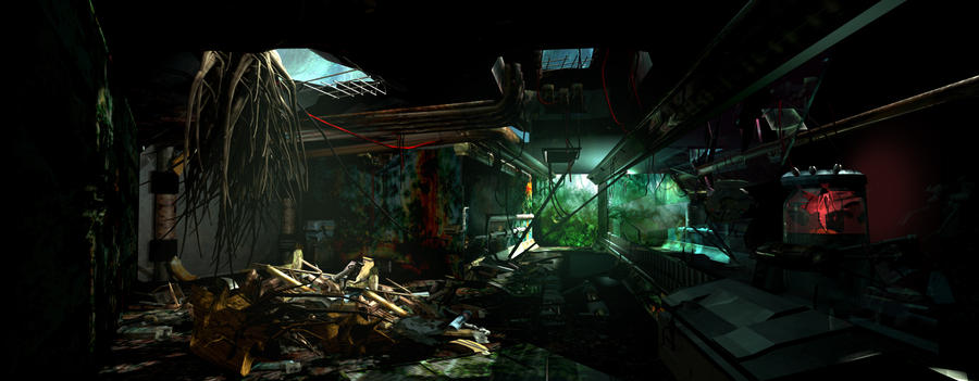 Morning Destroyed Science Lab by AkumaKei on DeviantArt