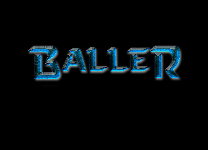 baller shirt design on black