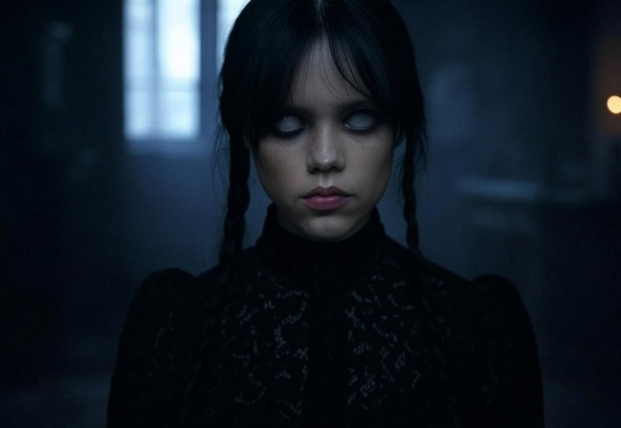 Wednesday Adams Vision Wednesday addams White Eyes by hypnorez on DeviantArt