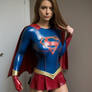 brunette latex supergirl