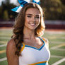 brunette cheerleader