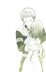 Mitsuhide Hugging Shirayuki