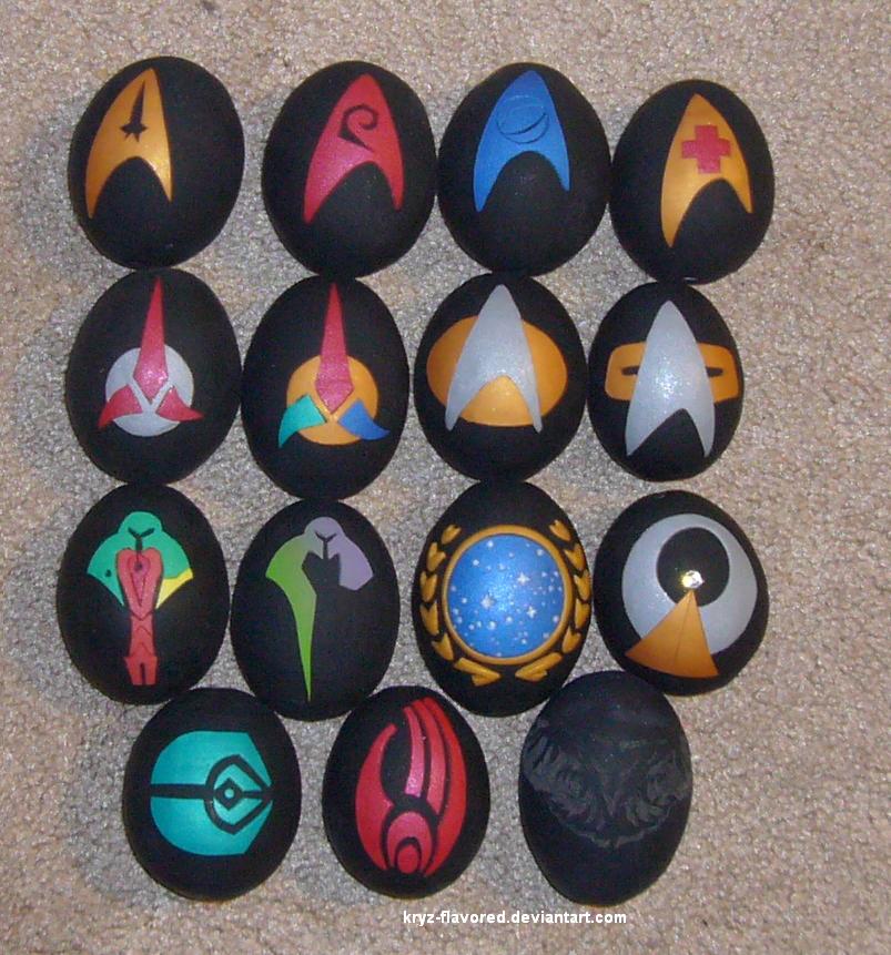 Star Trek egg ornaments