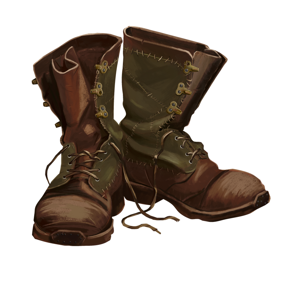 Boot Script Art Boots: art for the computer game by XGingerWR on DeviantArt
