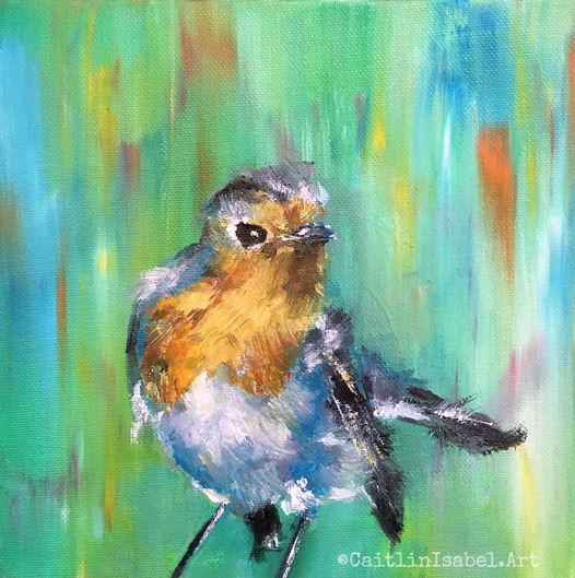 Rodrick The Robin oil painting by CaitlinIsabelArt on DeviantArt