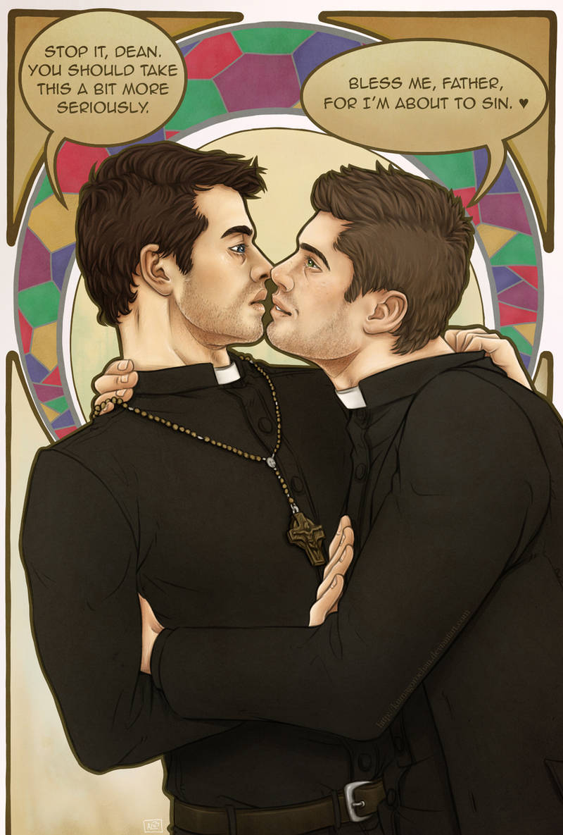 Supernatural - Bless me, Father by Kumagorochan