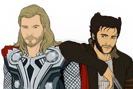 Fandom Challenge - Thor and Wolverine