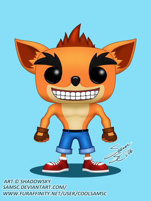 Crash Bandicoot Funko Pop by SamSC on DeviantArt