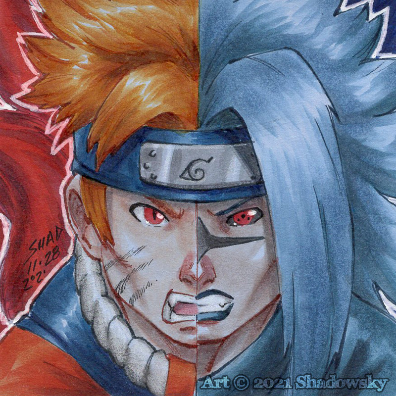 Naruto e Sasuke  Naruto painting, Naruto sketch, Naruto uzumaki art