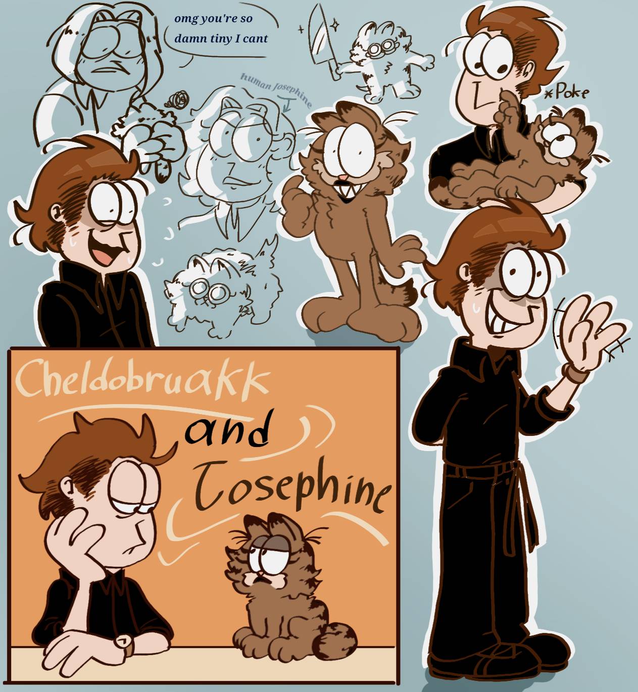 Silly dudes in Garfield style by Cheldobruakk on DeviantArt