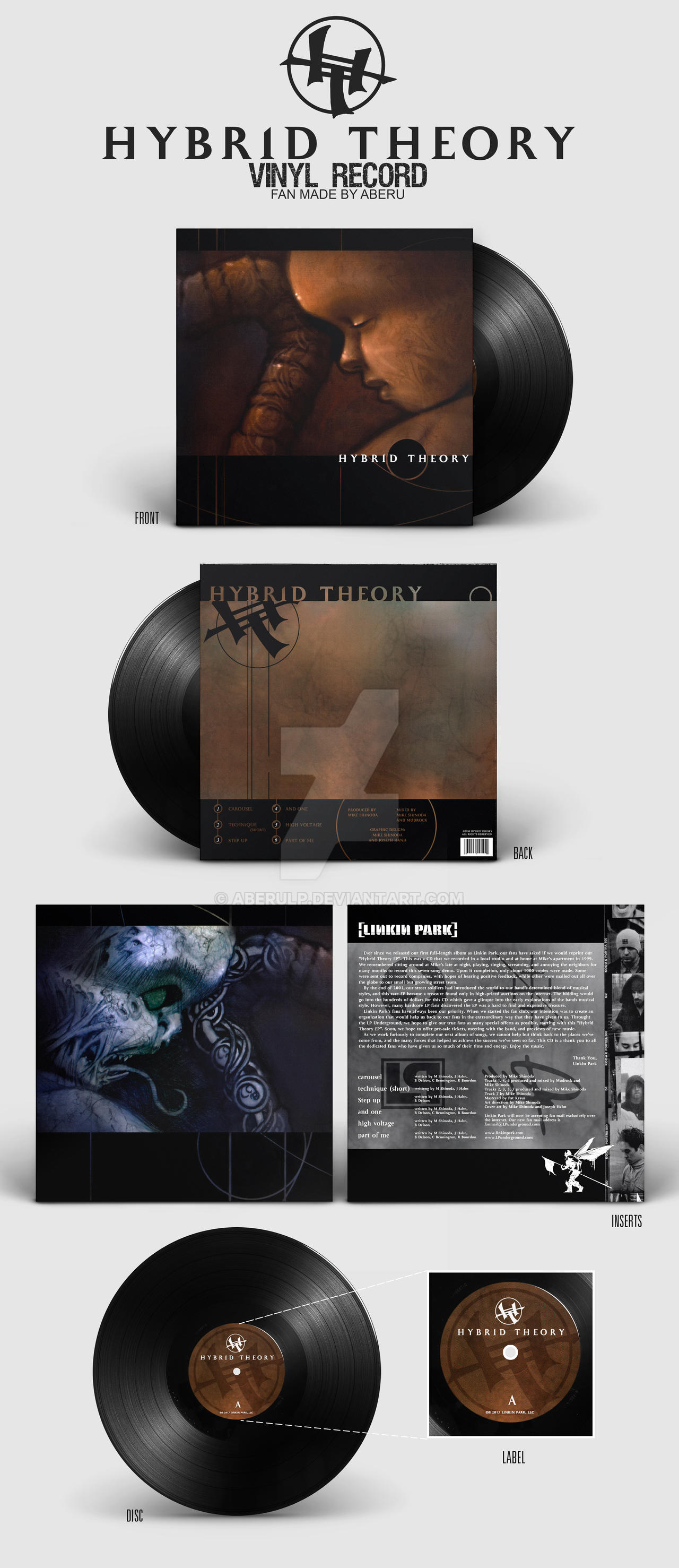 Hybrid Theory Ep Vinyl Fanmade By Aberulp On Deviantart