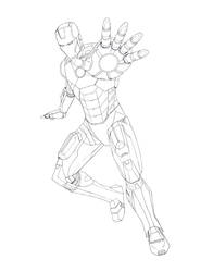 Iron man lineart