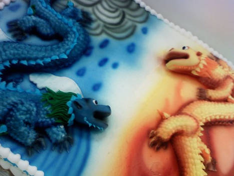 Dragons of frosting.