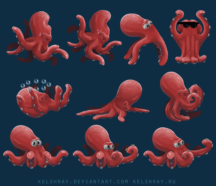 Octopus - frames by Kelshray on DeviantArt