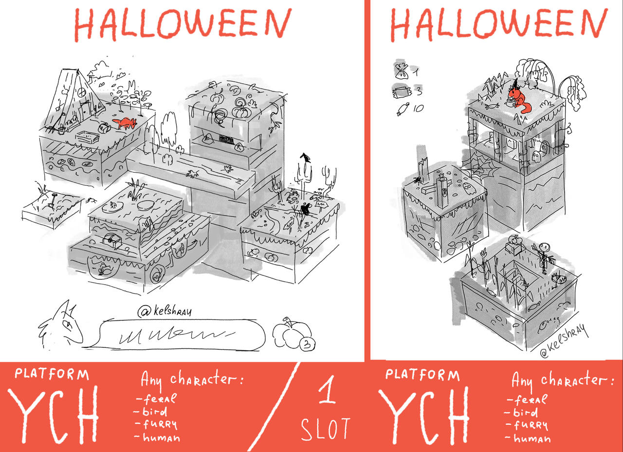 YCH - halloween platforms! {CLOSE UNTIL 01.10.202}