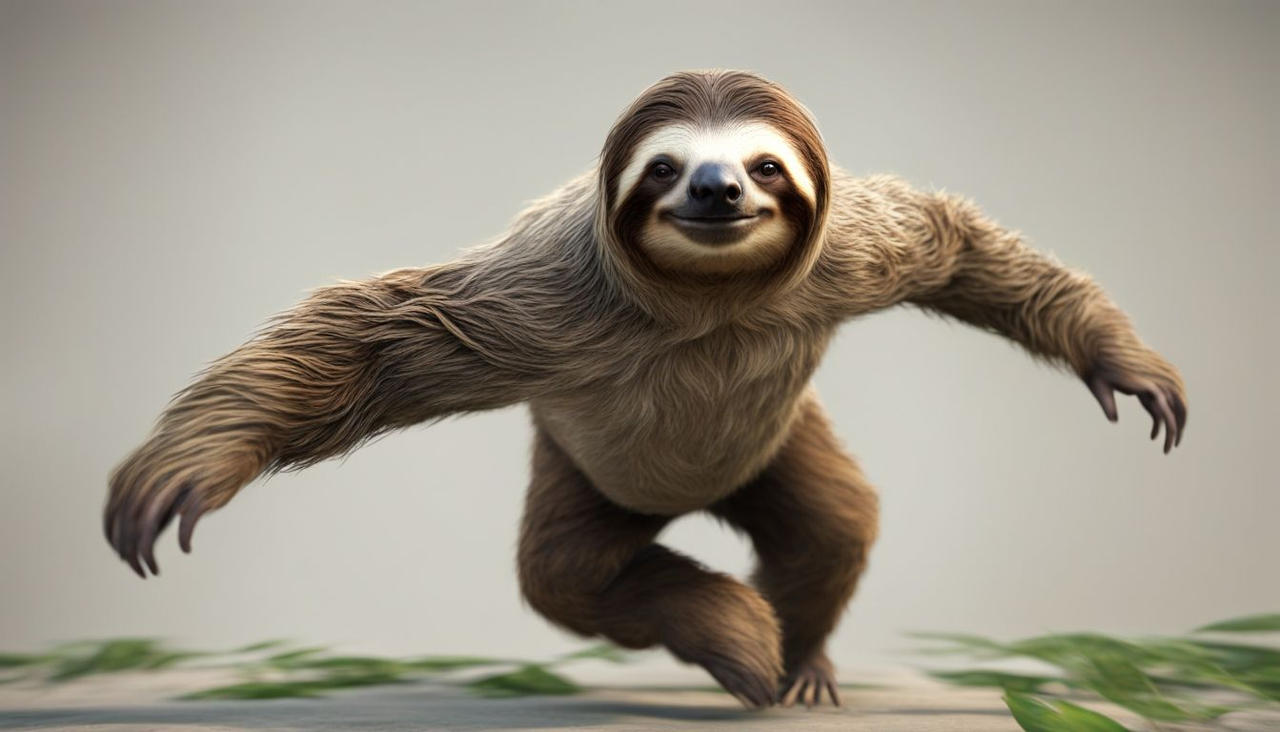 A Very Rare Moment: A Sloth In Action! by ishi99 on DeviantArt