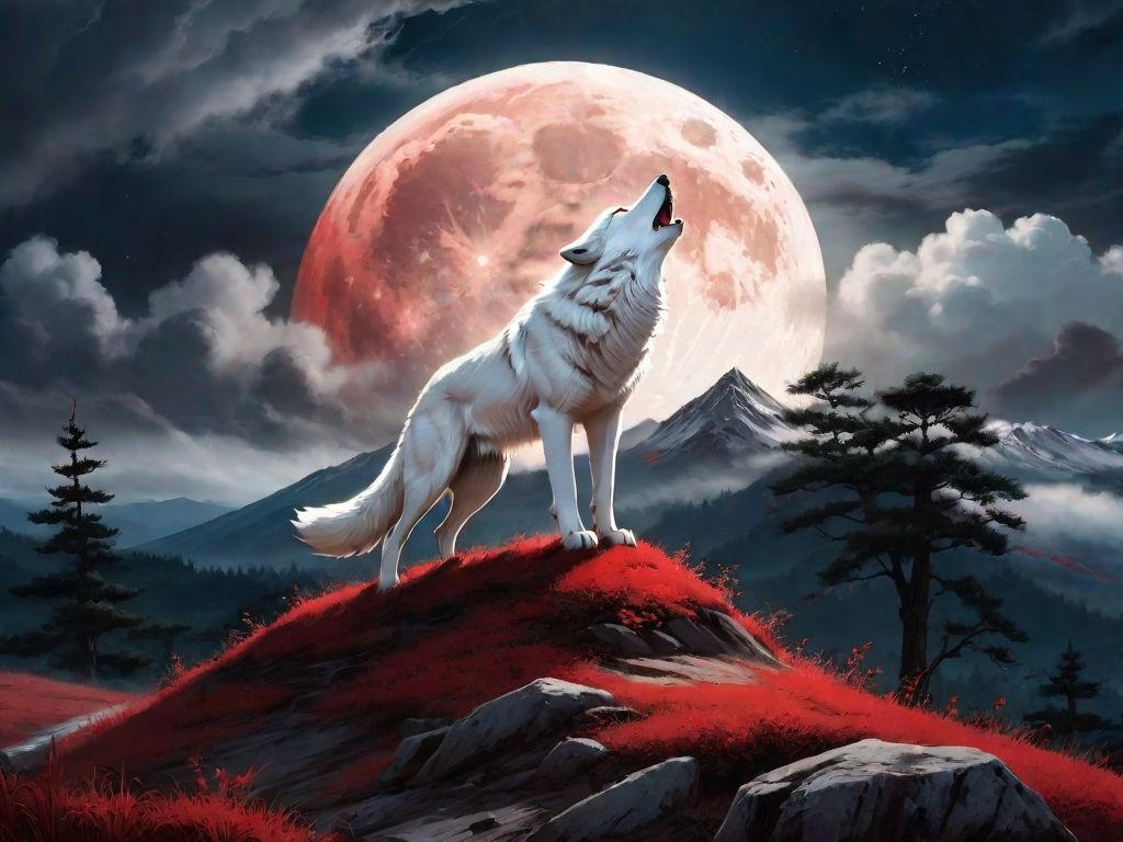 Wolves Calling A Large White Wolf Calling Home by ishi99 on DeviantArt