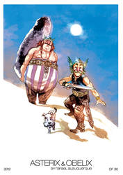 Asteris and Obelix Print