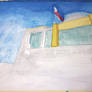 Watercolor Painting: Navotas City Hall (WIP 6)