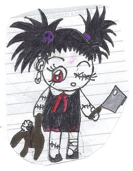 goth chibi girl