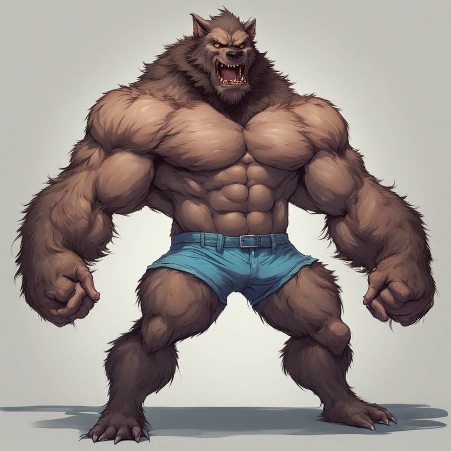 muscular werewolf