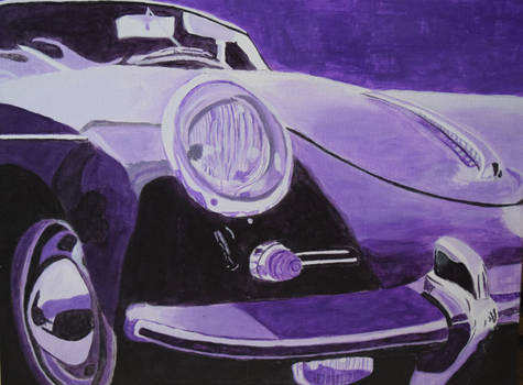 Purple Monochromatic Car
