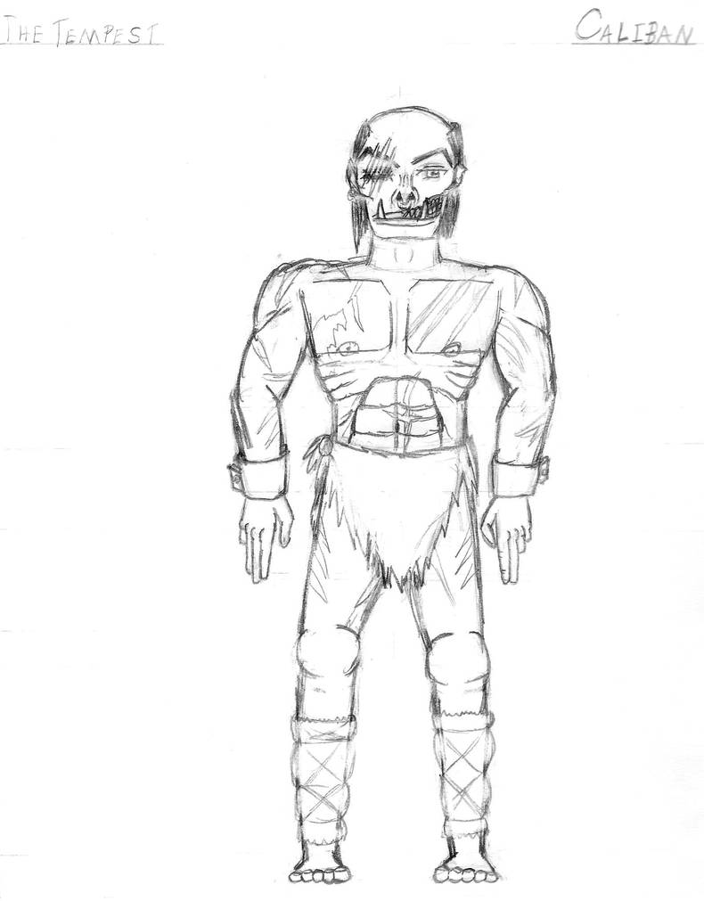 Caliban Drawing Simple Tempest Dungeons and Dragons Edition- Caliban by auragonbunny on DeviantArt