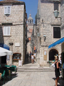 Narrow streets of Korcula city