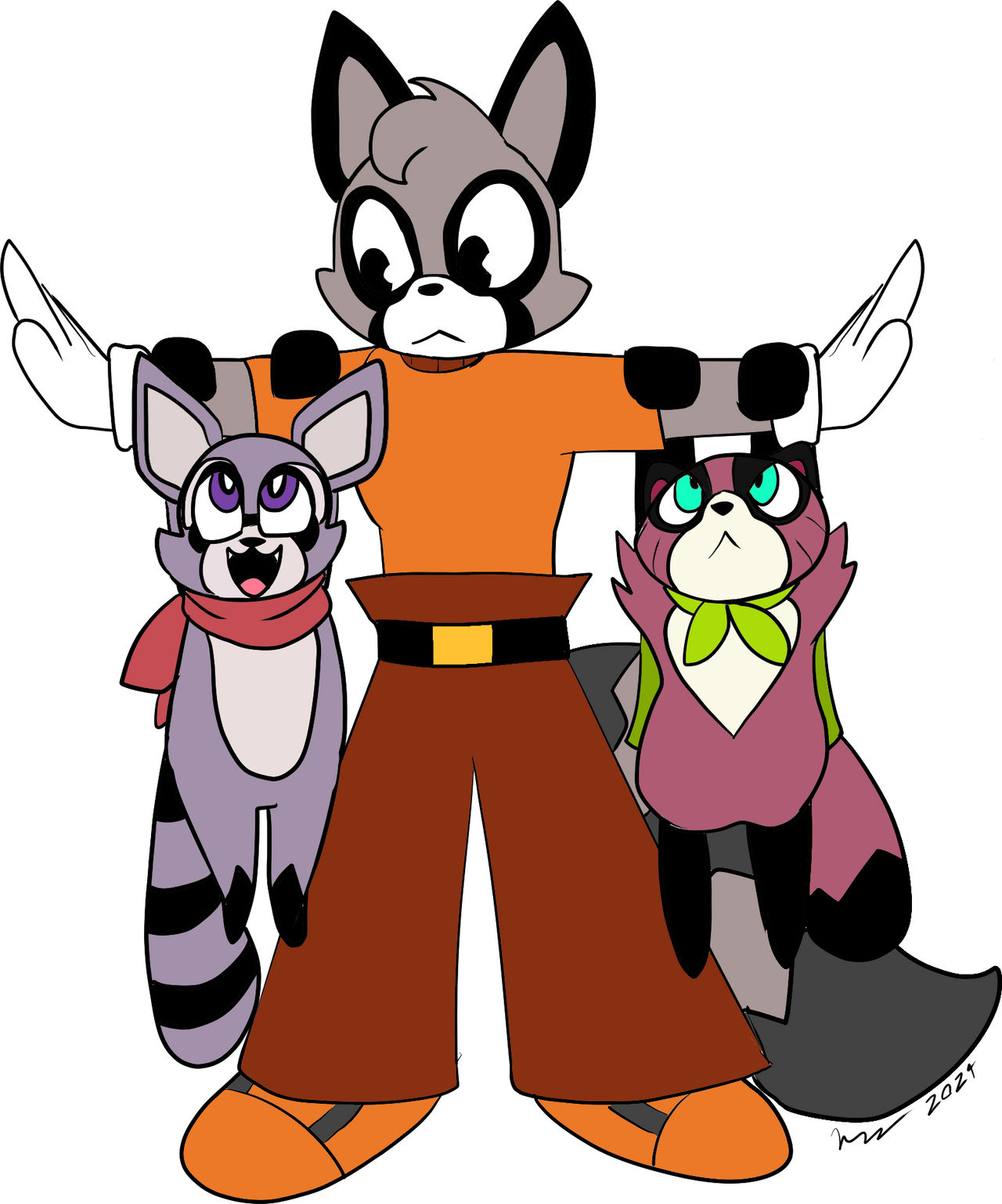 Raccoons by Frozarcold on DeviantArt