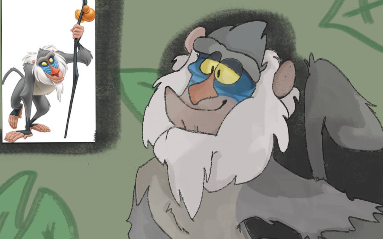 Chango Rey Leon Rafiki sketch (From The Lion King) by CartoonMenace on DeviantArt