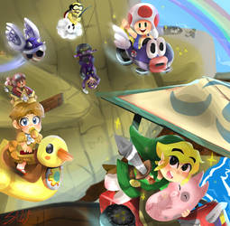 Markkart with Toon Link