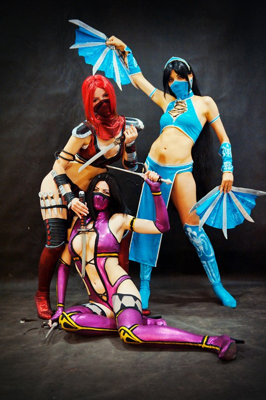 skarlet, mileena and kitana mortal kombat 9