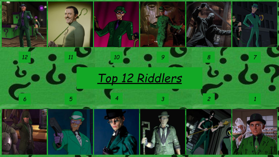 UPDATED: Top 12 Riddlers by JJHatter on DeviantArt