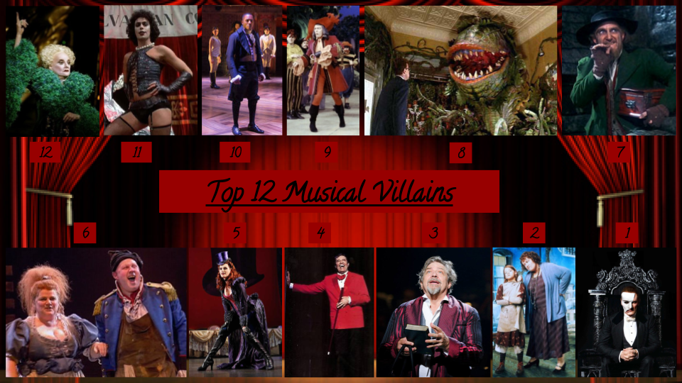 Top 12 Musical Villains (UPDATED)