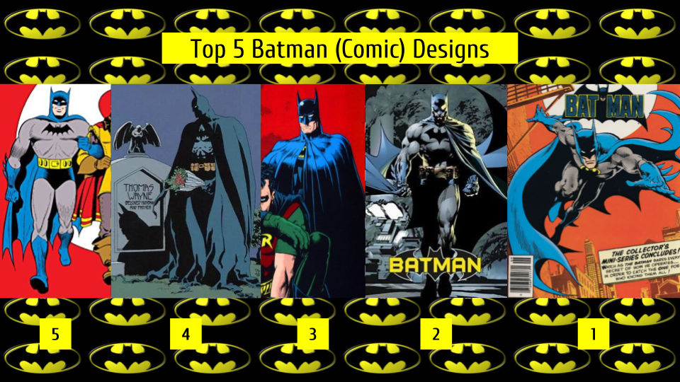 Top 5 Batman (Comic) Designs by JJHatter on DeviantArt