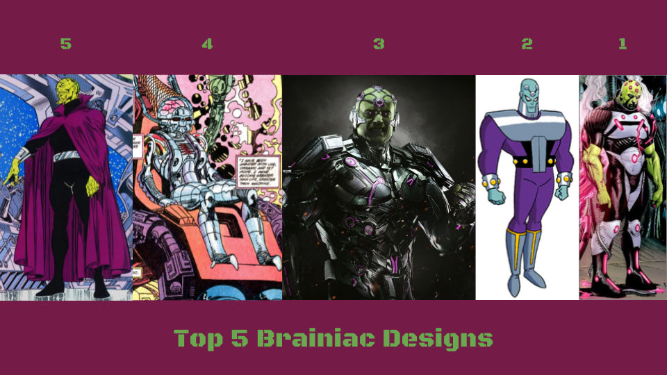 Top 5 Brainiac Designs by JJHatter on DeviantArt