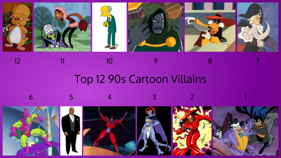 Top 12 90s Cartoon Villains by JJHatter on DeviantArt