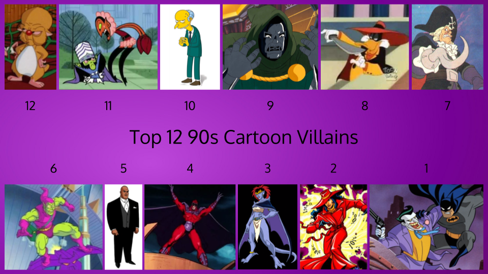 Top 12 90s Cartoon Villains by JJHatter on DeviantArt Top 12 90s Cartoon Villains by JJHatter on DeviantArt