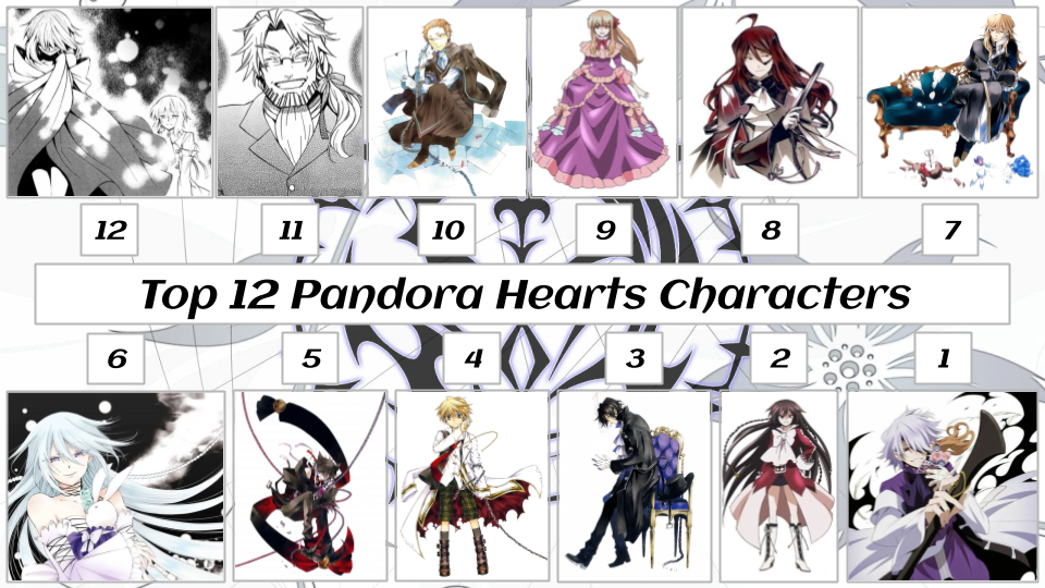 Top 12 Pandora Hearts Characters by JJHatter on DeviantArt