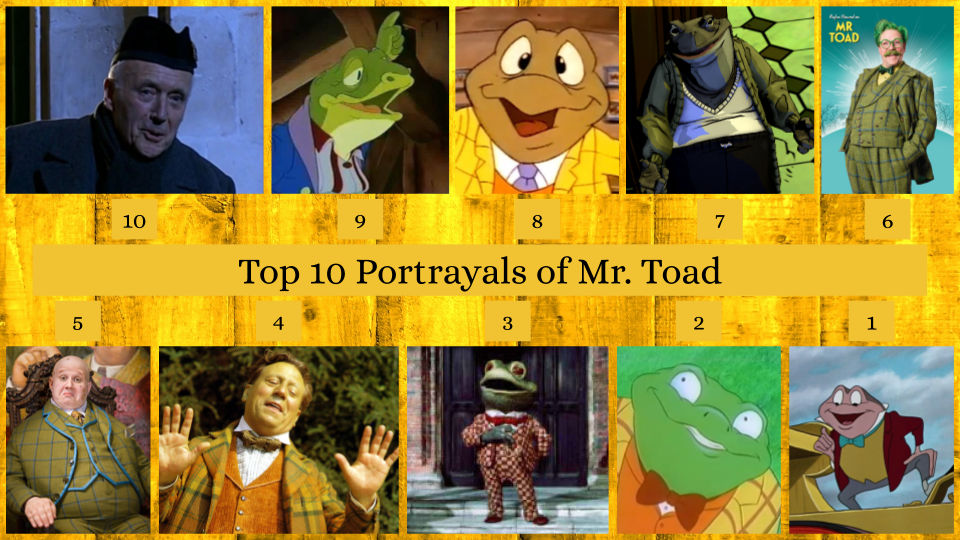 Top 10 Portrayals of Mr. Toad by JJHatter on DeviantArt