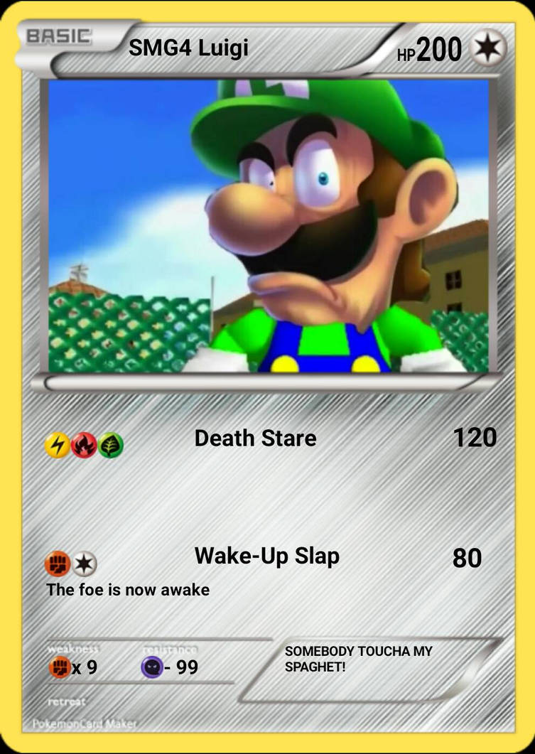 luigi pokemon cards 2016 PLAYING MARIO PIKACHU KING OF CLUBS BGS 10 BL lowpopping SMG4 Luigi Fake Pokemon Card