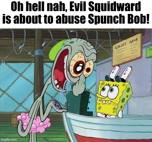 crazy squidward meme