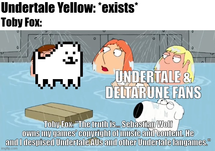 Toby Fox VS Undertale Yellow Meme by SSBrandon on DeviantArt