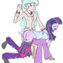 Principal Celestia spanking Twilight