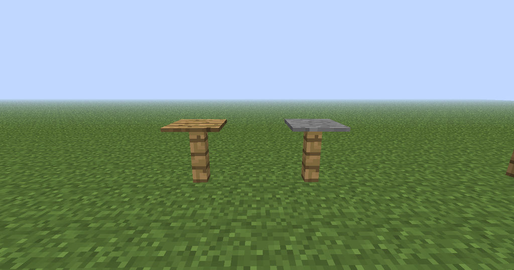Minecraft furniture Part 1 Tables by TheGoldenTiger2 on DeviantArt