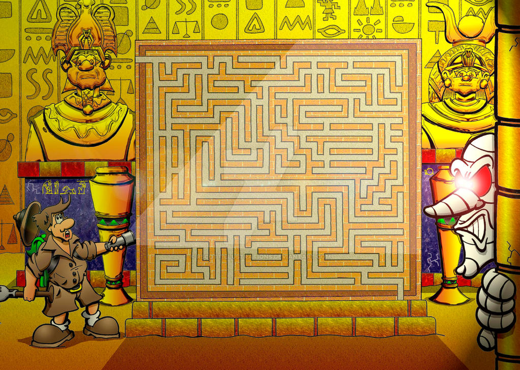 Mutul Maze Mummys Maze by RSCOTTILLUSTRATIONS on DeviantArt