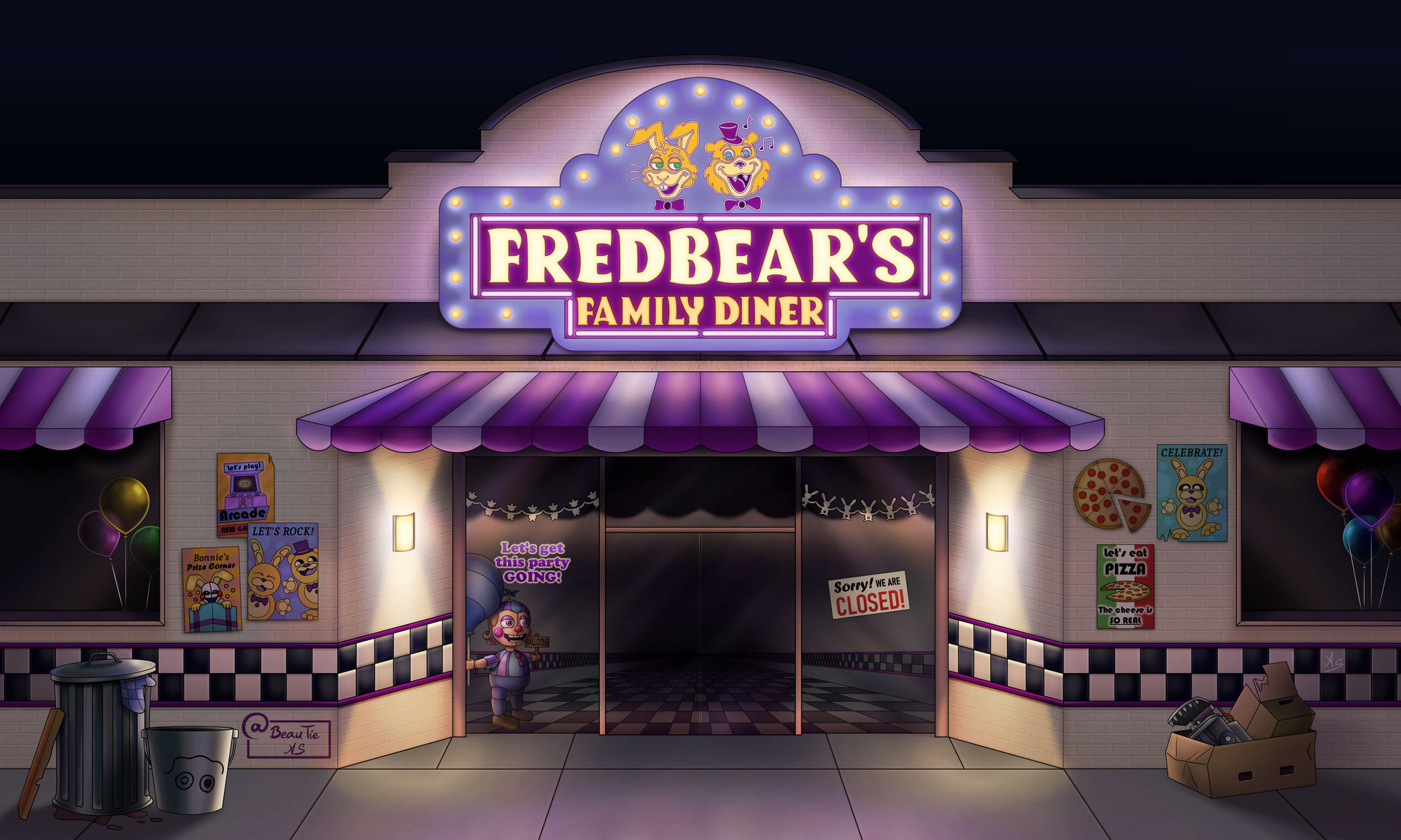 Fredbear's Family Diner 1983 [SFM FNaF] by Gavintron2002 on DeviantArt