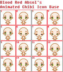 Animated Pixel Chibi Icon Base v2 (or whatever xD)