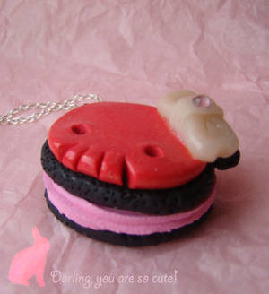 Dead Cookie Necklace pink